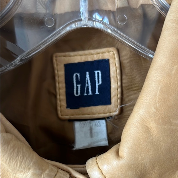 Vintage GAP Tan Leather Jacket - Picture 2 of 8